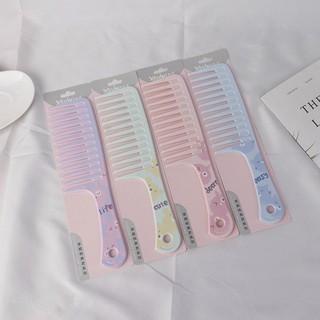 Lược răng thưa chải tóc xoăn, tóc rối