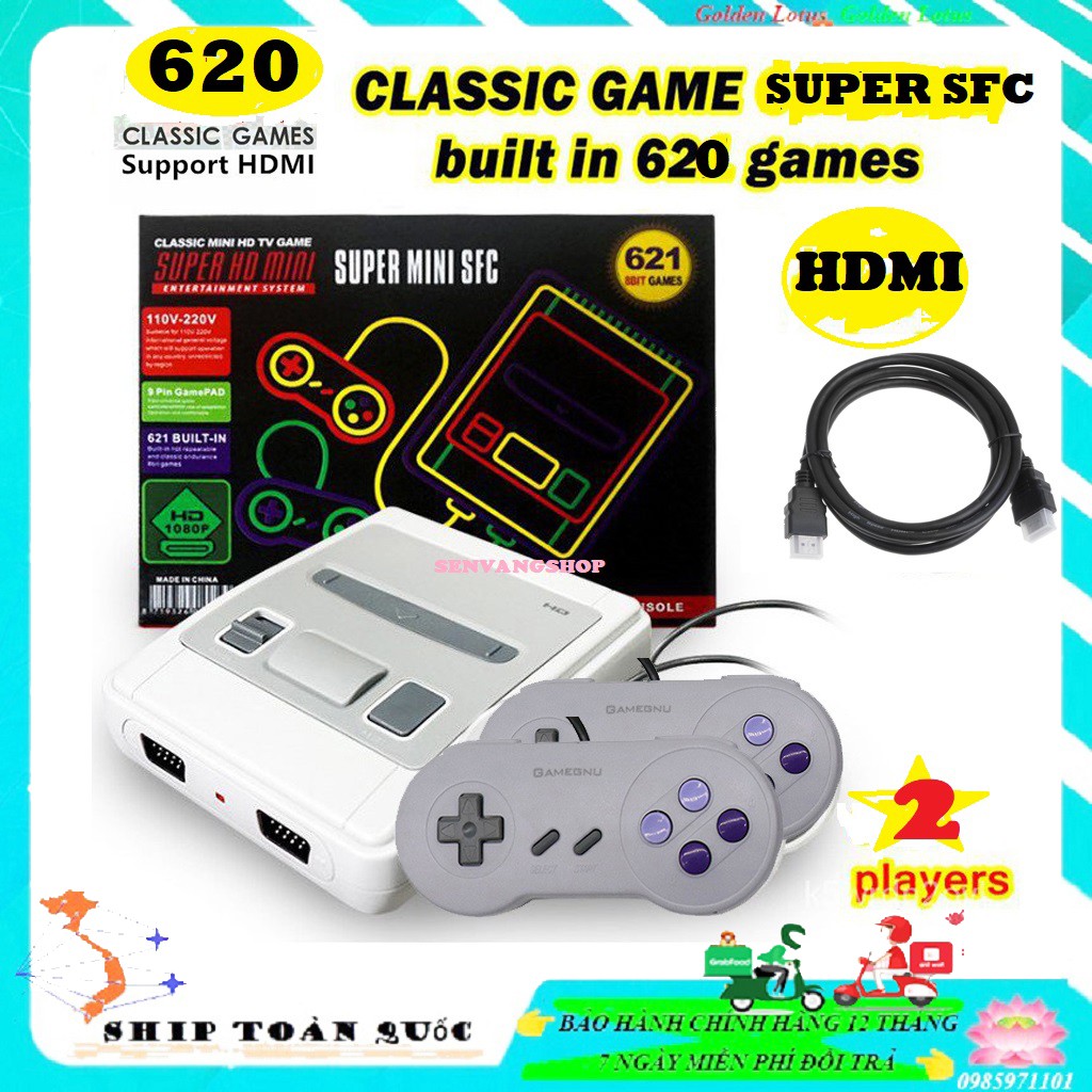 Quẹo Video TV Máy Chơi Game SUPER NES Classic Phiên Bản Máy SNES Mini SFC Retro Đôi tay cầm chơi game Tích Hợp 620trò