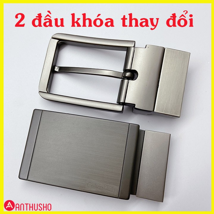 Thắt Lưng Nam-Dây Nịt Nam Cao Cấp Full Box-Dây Lưng Da Xịn 2 Đầu Tiện Lợi ANTHUSHO