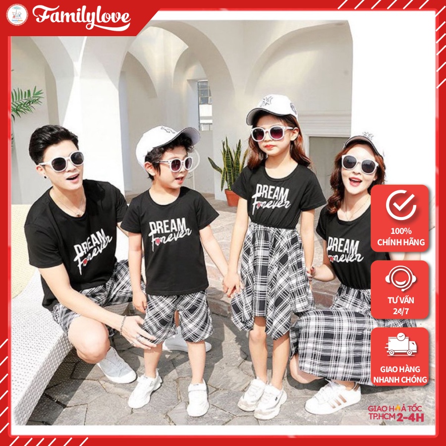 Áo Gia Đình Familylove - Mẫu Áo Gia Đình Chữ Dream Forever