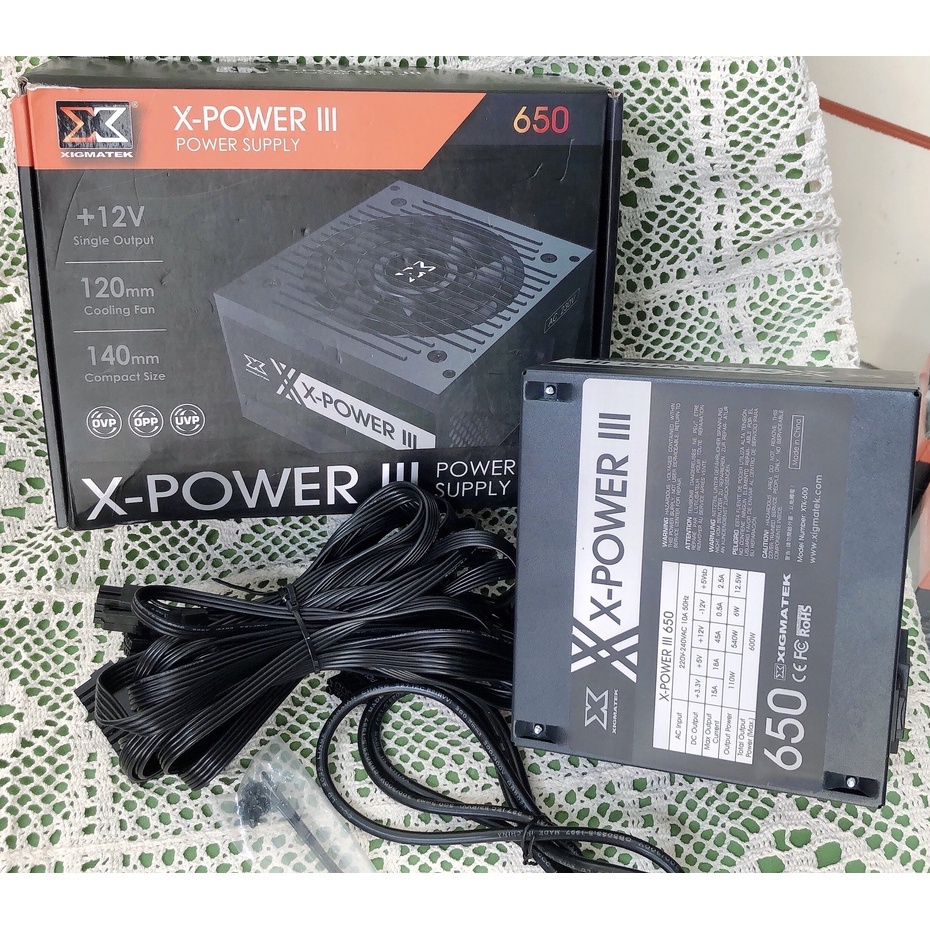 Nguồn máy tính Xigmatek X-POWER III 550 - 500W EN45983 - Sản phẩm lý tưởng cho hệ thống GAME-NET