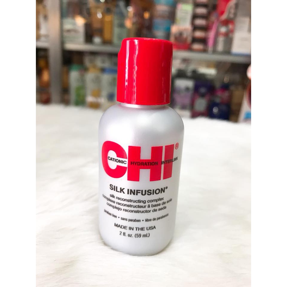 (59ml) Tinh Dầu Dưỡng Bóng Tóc CHI Silk Infusion 59ml