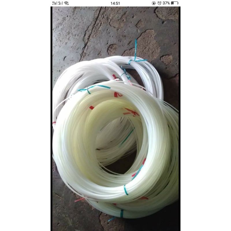1 kg dây cước cắt cỏ loại trắng tròn 3.5mm/4.0mm