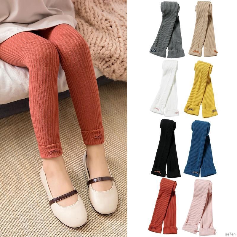 Quần Legging đính nơ đáng yêu cho bé gái