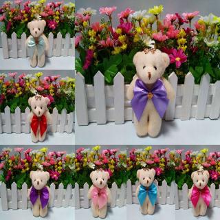 ohmg* 5 Pcs DIY Handmade Bouquet Packaging Material Cartoon Mini Doll Teddy Bear Girls Gifts