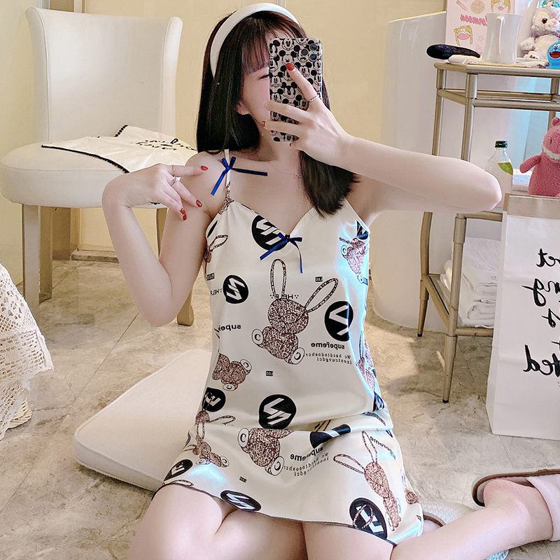 Đầm Ngủ Hai Dây Vải Lụa Có Mút Đệm Ngực Cho Nữ | BigBuy360 - bigbuy360.vn