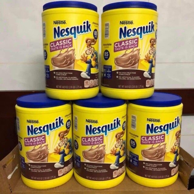 ❤️  Mẫu mới Bột Cacao Socola Nestle Nesquik Chocolate 1.275kg Mỹ Ca cao thượng hạng