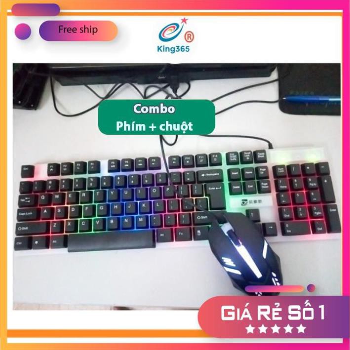 [Hàng xịn] Bộ Bàn Phím Chuột giả cơ LED 7 Màu Q300 , Phím nhậy , độ nhẩy cao - BH-24 THÁNG | BigBuy360 - bigbuy360.vn