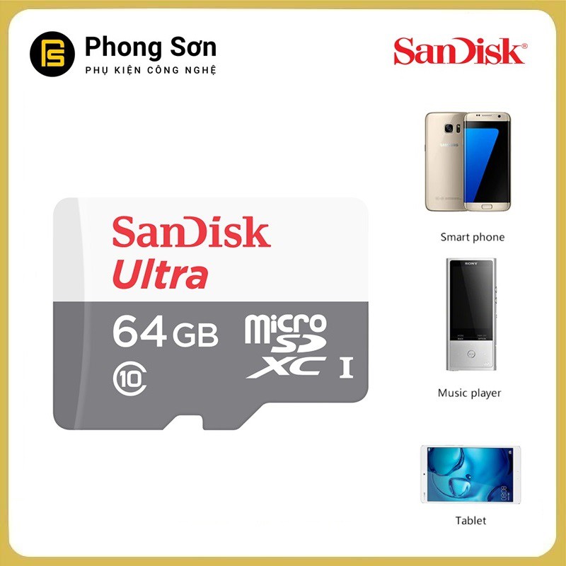 Thẻ nhớ Micro SDXC 64GB Ultra 533x 80mb/s Sandisk | BigBuy360 - bigbuy360.vn