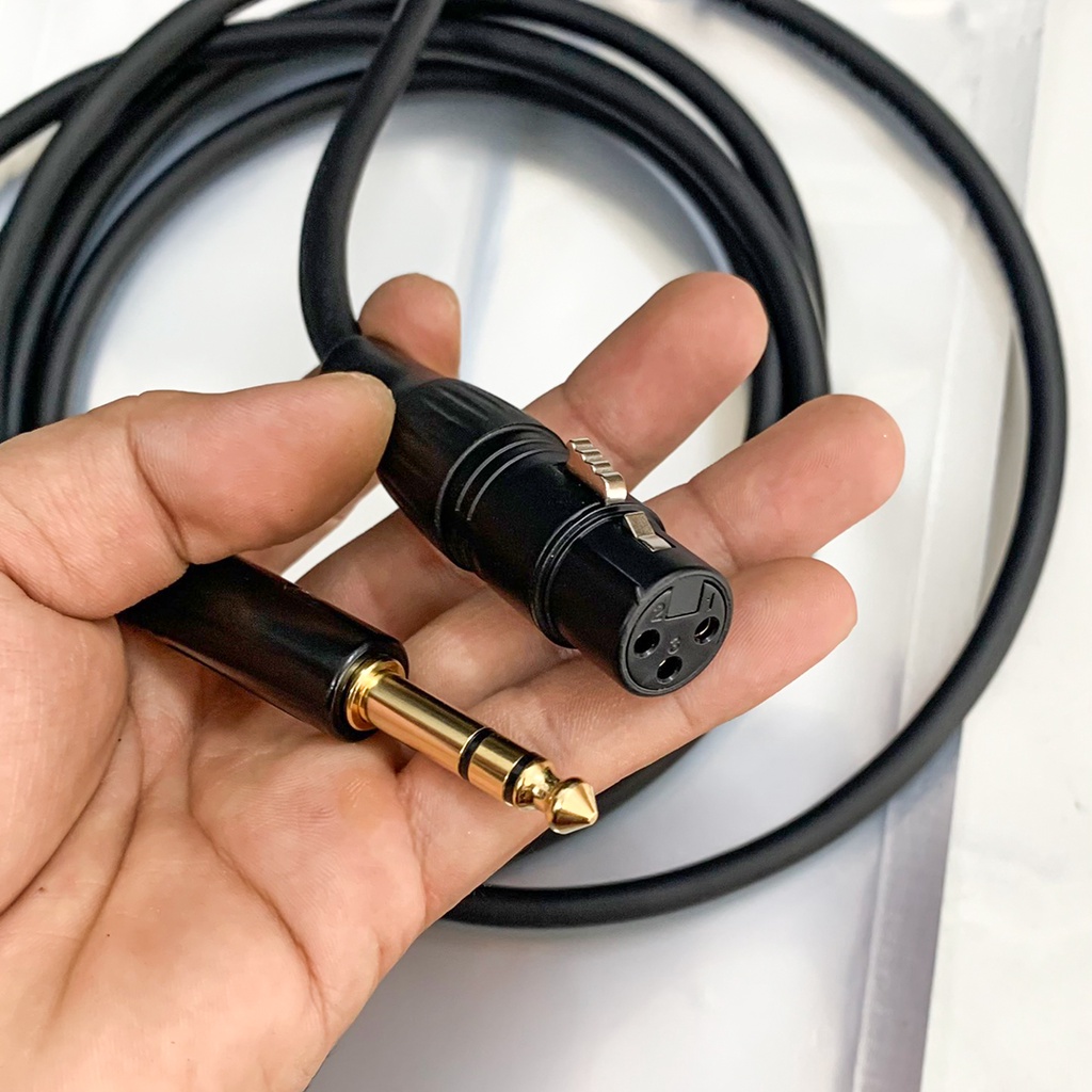 Dây balance XLR-female to TRS 1/4inch 6.35mm