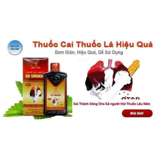 Nước súc miệng cai thuốc lá thuốc lào VĨNH VIỄN Xuân Vinh