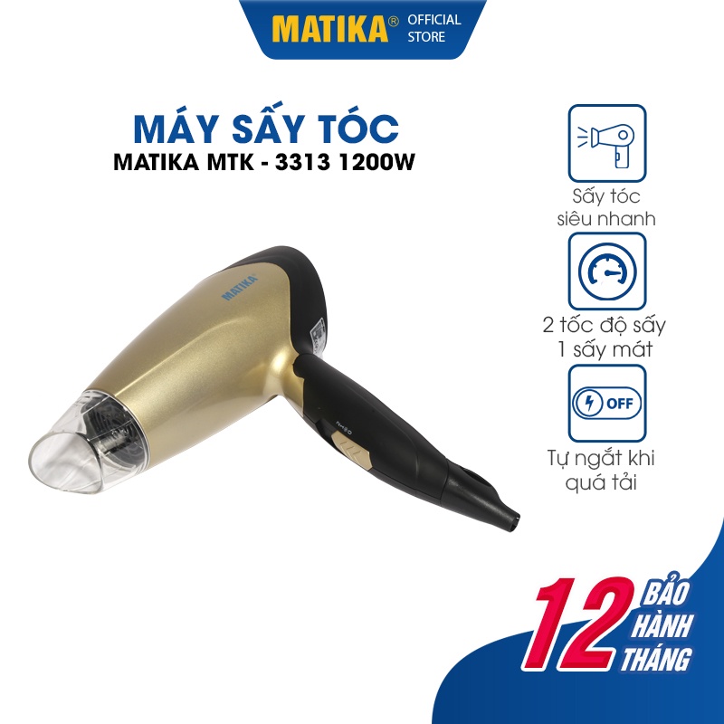 Máy Sấy Tóc MATIKA 1200W MTK-3313