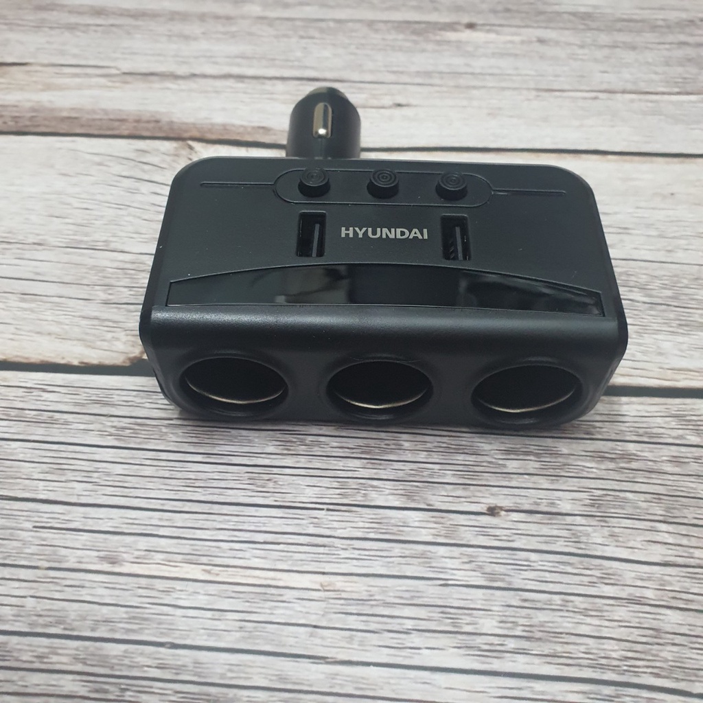 Bộ Chia Tẩu Sạc Ô Tô Đa Năng 3 Cổng Tẩu Kèm 2 Cổng USB