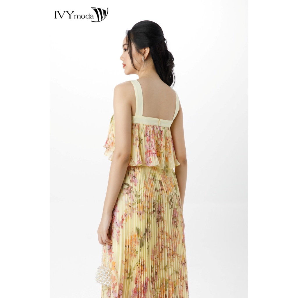 Đầm không tay phối ly nhỏ IVY moda MS 41M7461