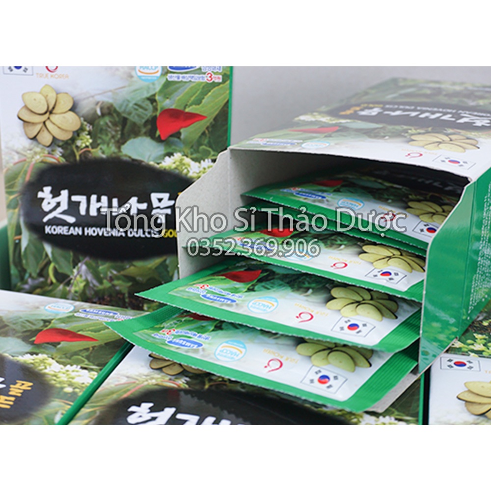 Nước uống linh chi bổ gan Hàn Quốc hộp 20 gói (Thanh nhiệt, detox, giải nhiệt) - Sản phẩm cao cấp