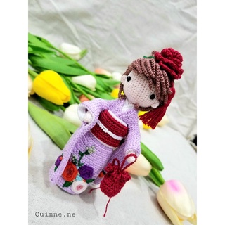 Búp bê kimono móc len