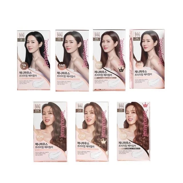 Màu Nhuộm Tóc Không Cần Tẩy JENNY HOUSE Premium Hair Color 120g - 7 Màu Sắc Thời Trang