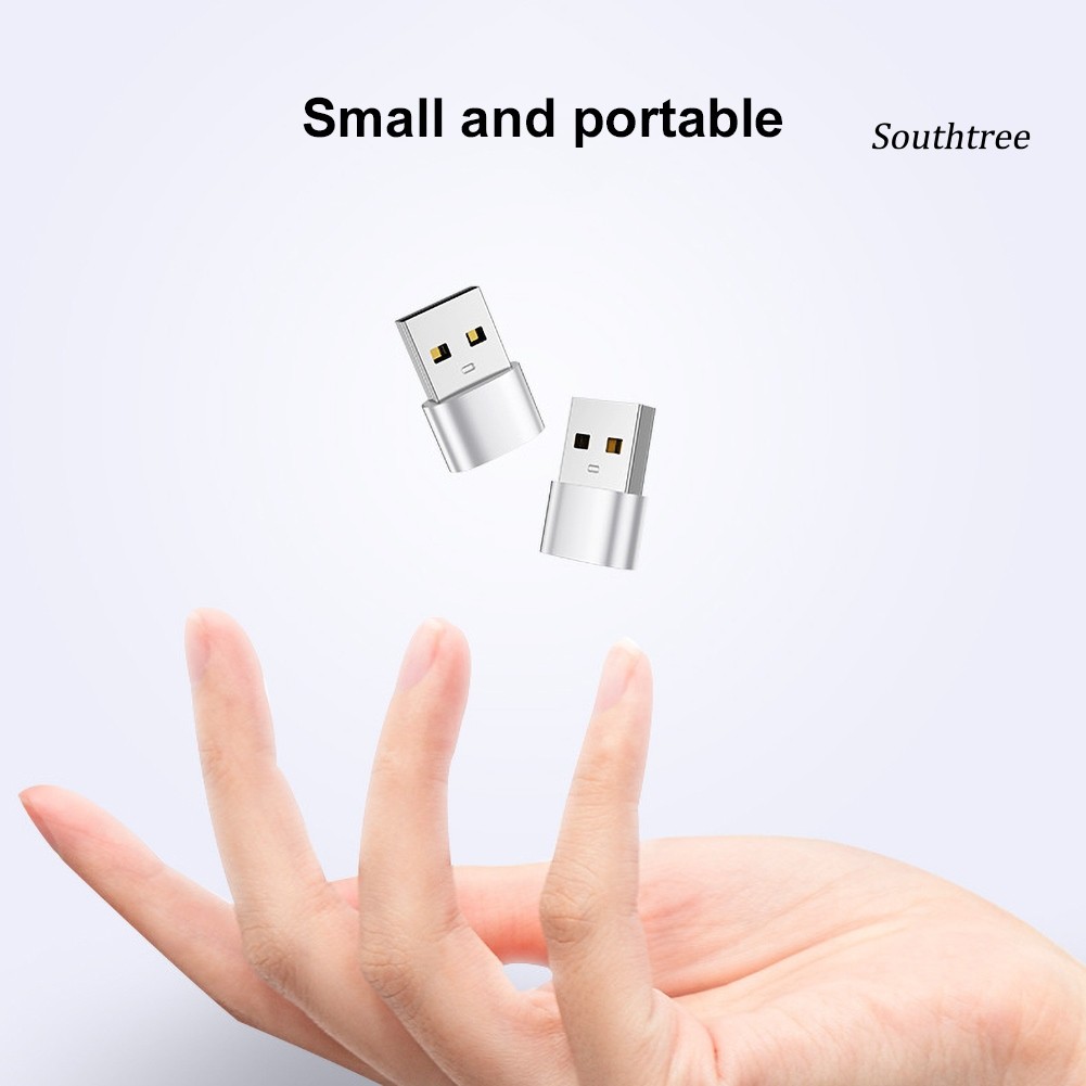 Set 2 Đầu Chuyển Đổi Từ Giác Cắm Type-C Sang Cổng Usb