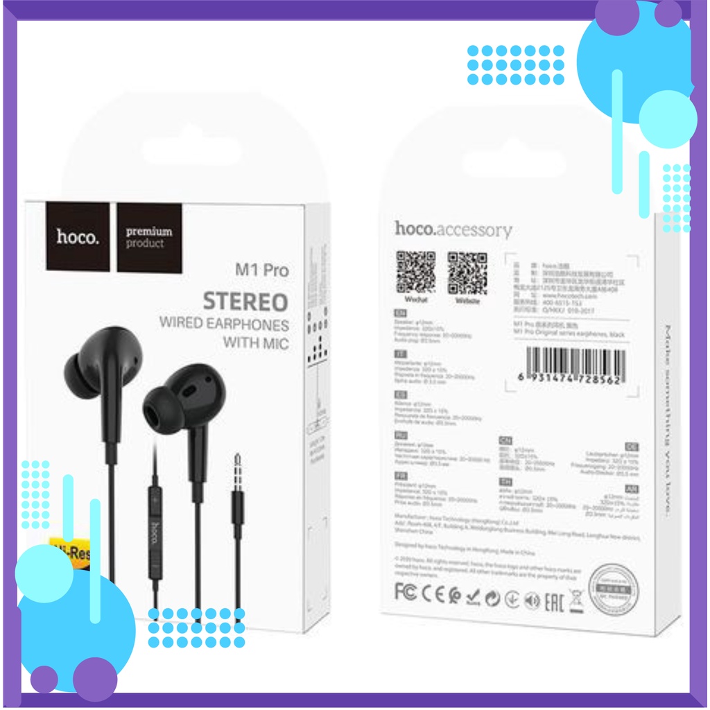 Tai nghe có dây Hoco M1 PRO  chính hãng