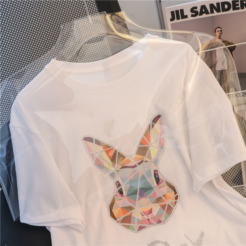 NRVP Áo thun tay ngắn cổ tròn thời trang mùa hè phong cách Hàn Quốc 2022