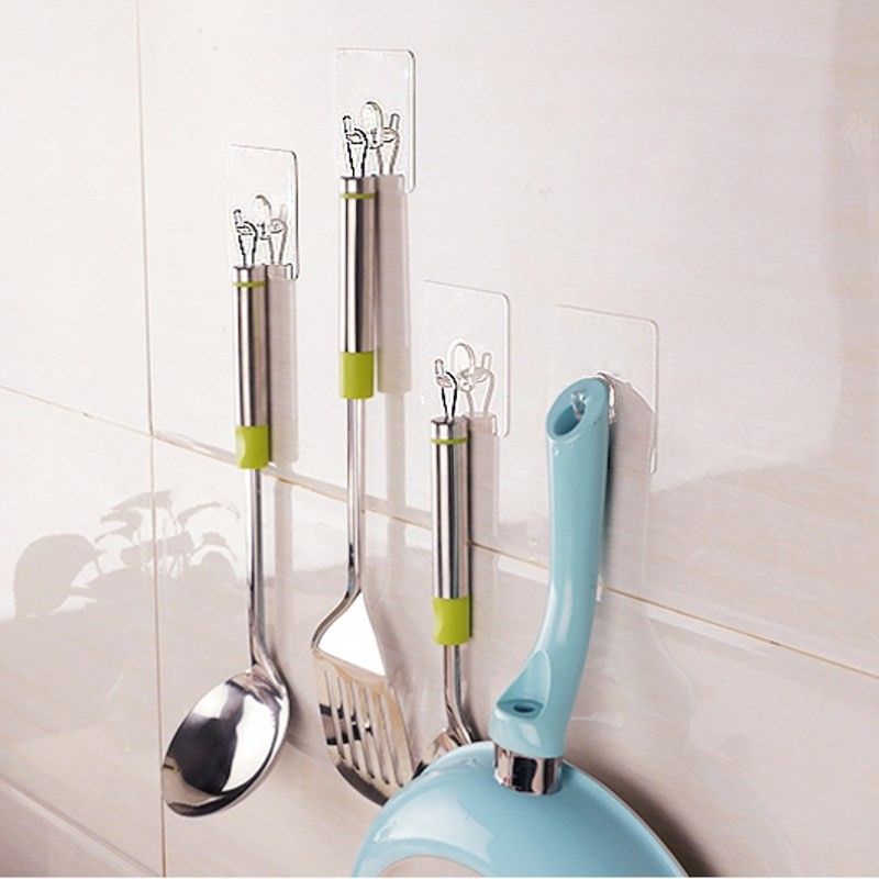 Combo 10 móc dán tường trong suốt dính chắc chắn - KhuBa Shop