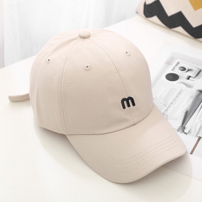 Mũ lưỡi trai thêu chữ M,Nón kết nhiều màu phong cách Ulzzang form unisex nam nữ