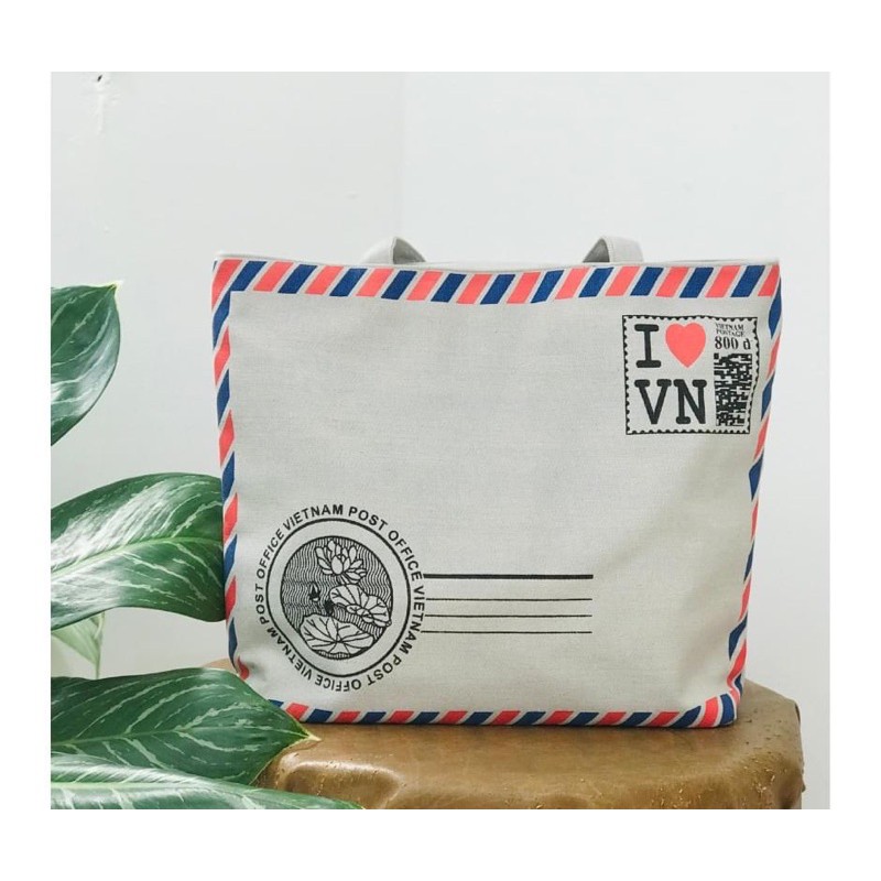 TÚI TOTE [I ❤️ VN] VIỀN BÌA THƯ | BigBuy360 - bigbuy360.vn