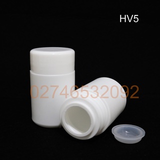 Hủ Nhựa Trắng Đục Cao Cấp 50G - HV5 - Đựng Được 30 Viên Nang Số 0