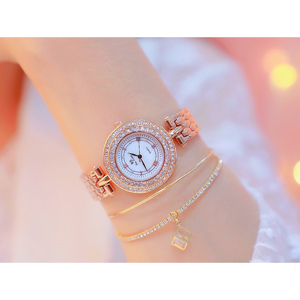 [HÀNG CHÍNH HÃNG] Đồng hồ nữ Bee Sister FA1559 dây thép đặc ko gỉ size to sang trọng | BigBuy360 - bigbuy360.vn