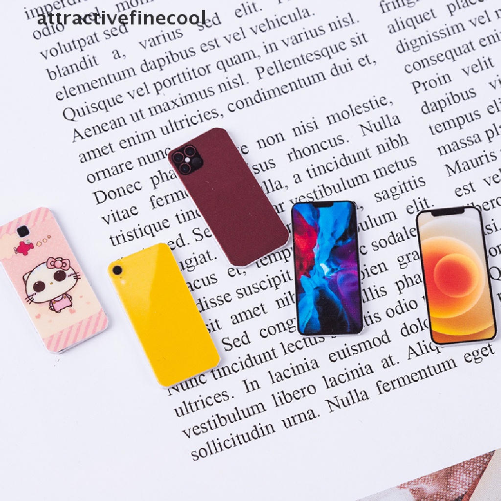 Mô Hình Điện Thoại Di Động Mini Tỉ Lệ 1: 12 Dùng Để Trang Trí Nhà Búp Bê