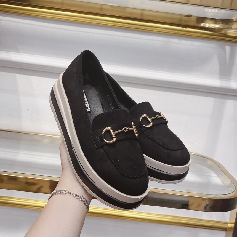 Giày slip on đế xuồng quai xích ngang loại 1 fullbox