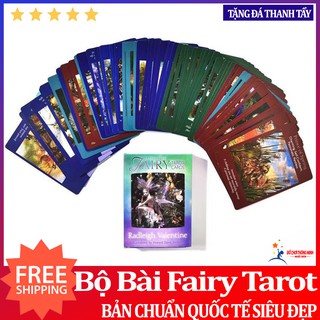 Bộ bài fairy tarot cards tặng kèm đá thanh tẩy