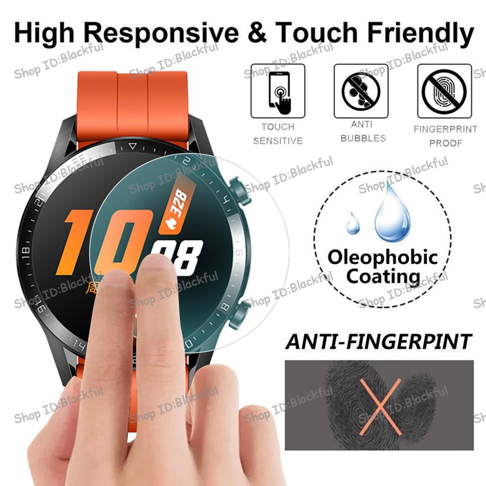 For Huawei watch 3 pro GT2 Pro GT3 GS Pro  Kính cường lực bảo vệ màn hình đồng hồ 2.5D Tempered Glass Screen Protector For Huawei Honor Magic Watch 2 GT 2 2e 42mm 46mm Smartwatch Screen Guard Protective Film