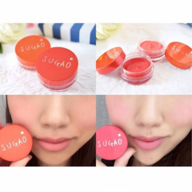 Son kiêm má hồng dạng kem Sugao Souffle Fell Cheek Lip | BigBuy360 - bigbuy360.vn
