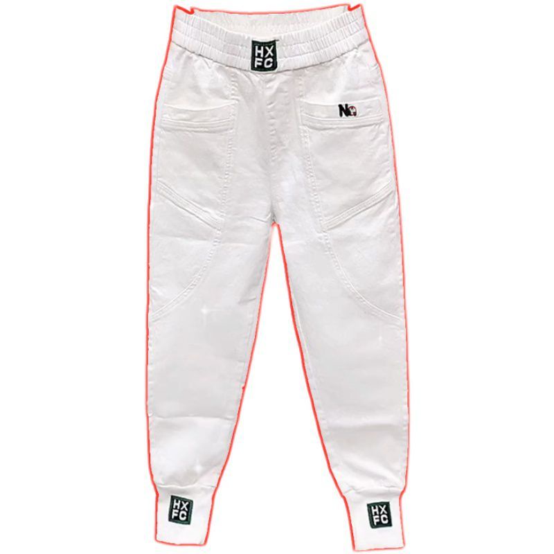 Quần dài dáng rộng cạp cao thời trang mùa xuân và mùa hè nhiều màu tùy chọn cho nữ