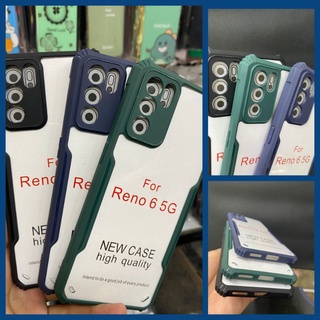 Ốp lưng Oppo Reno 6 5G viền dẻo lưng trong chống sốc bảo vệ camera