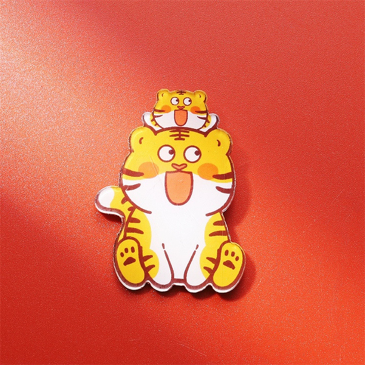 Huy Hiệu Cài Áo Hình Chú Hổ Hoạt Hình Dễ Thương