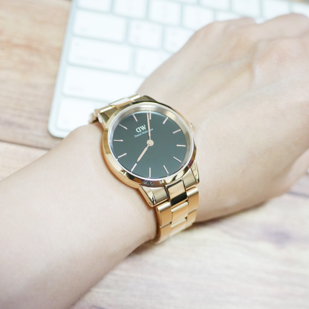 Đồng Hồ Nam Nữ Daniel Wellington Iconic Link Rose Gold Black DW Chính Hãng - OtisWatch