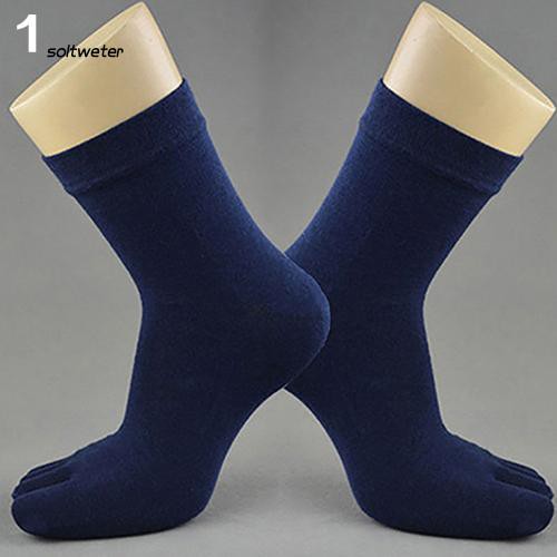 Đôi tất thun cao cổ kiểu xỏ ngón chân giữ ấm