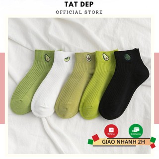 Set tất nữ cổ ngắn 5 đôi tất BƠ vớ nữ họa tiết đáng yêu phong cách Hàn Quốc