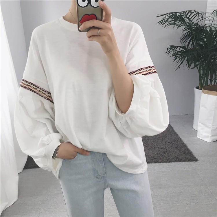 Áo Thun Dáng Rộng Phong Cách Hàn Quốc Thời Trang Nữ Dễ Thương