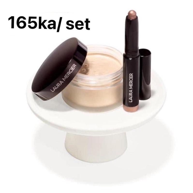 Set Laura Mercier mini gồm phấn phủ Laura Mercier mini và phấn mắt