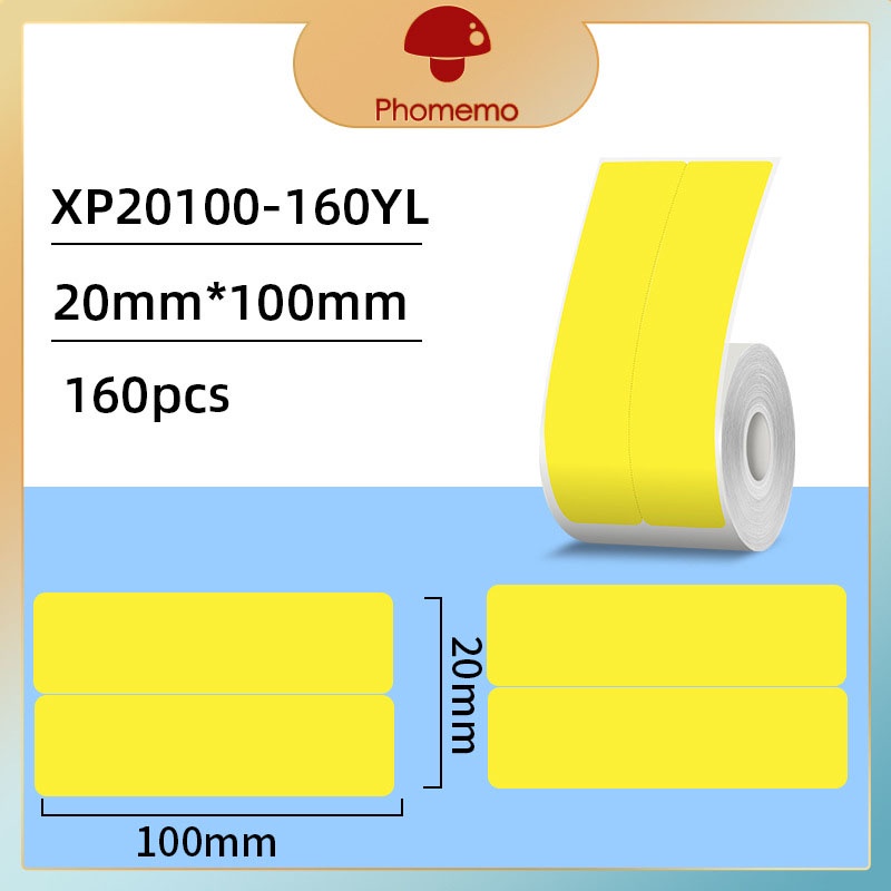 Nhãn Dán Hình Tròn Trong Suốt Tự Dính Cho Máy In M200 / M110