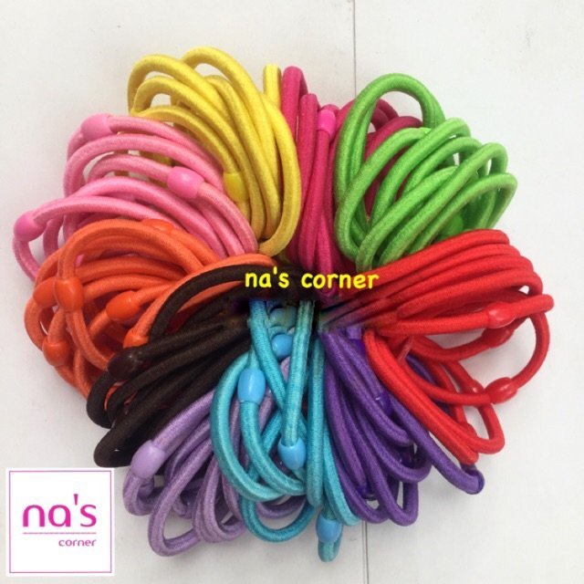 Sỉ thun cột tóc dày lớn đủ màu 100 sợi