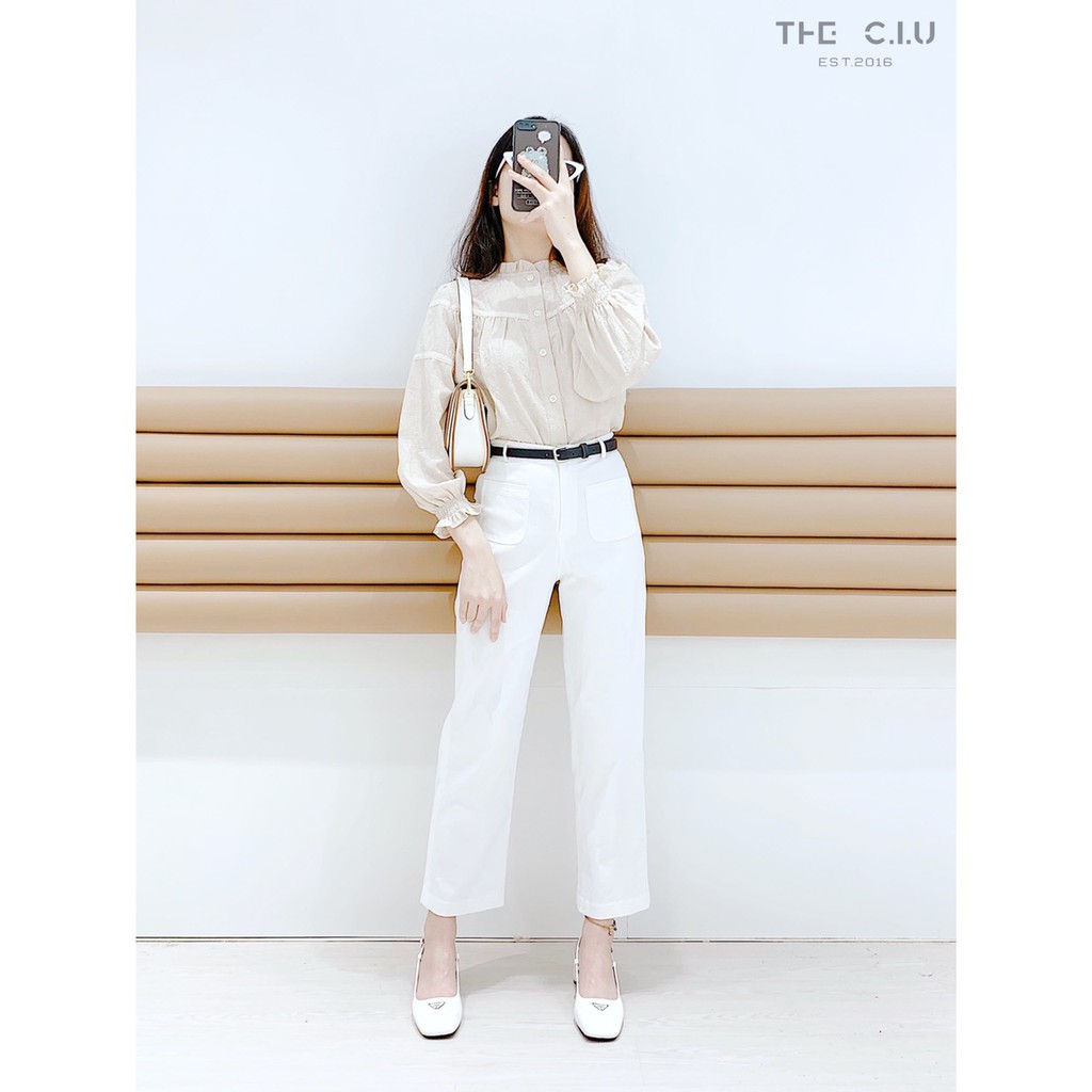 Quần ống đứng túi U THE CIU - Mella Khaki Pants