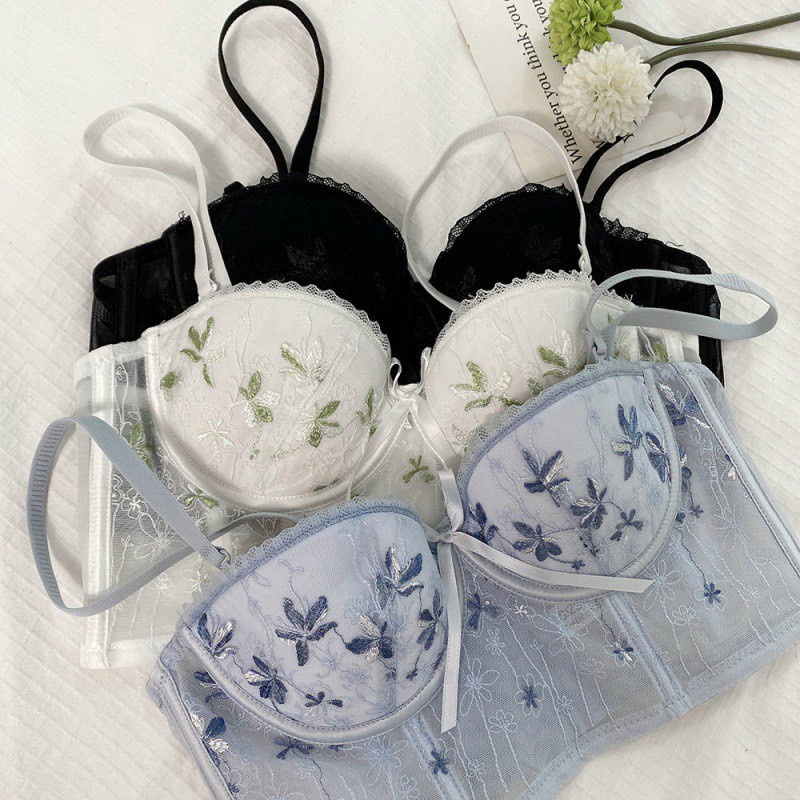 Áo Corset Định HÌnh Có Gọng Chất Liệu Phối Ren Hoa Cao Cấp C9