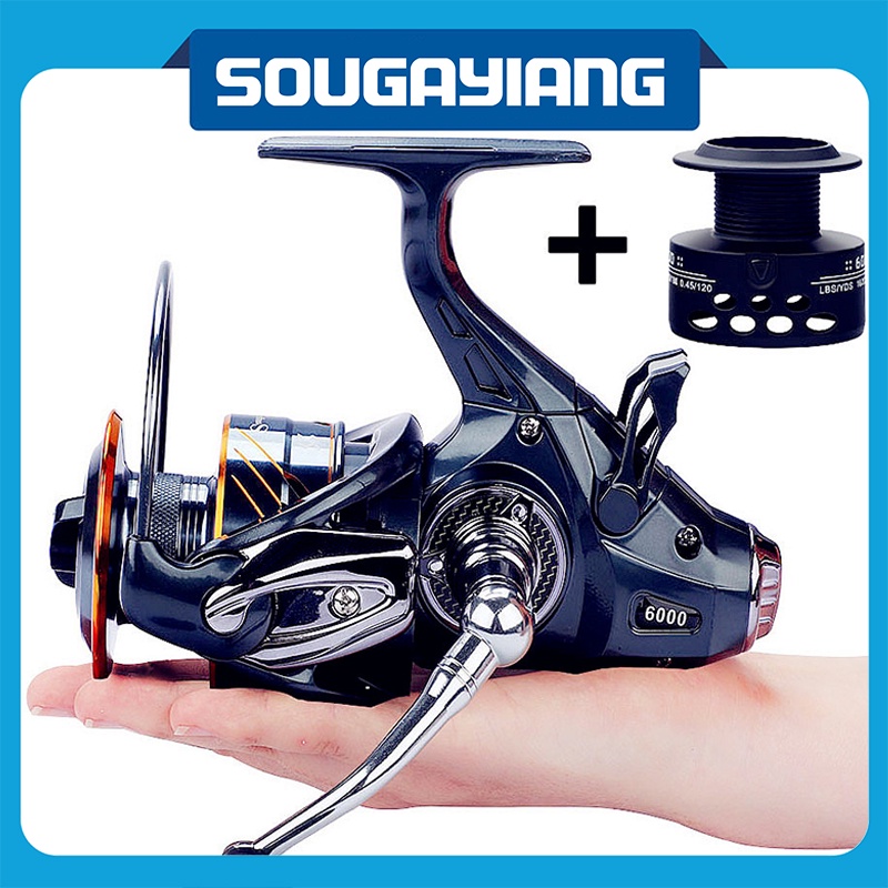 Sougayilang Fishing Reels Feeder Carp Spining Fishing Reel Smooth Reels for Surfcasting Carpfishing