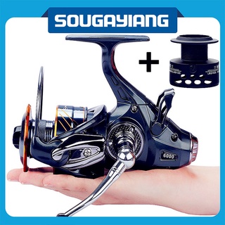 Sougayilang Fishing Reels Feeder Carp Spining Fishing Reel Smooth Reels for Surfcasting Carpfishing