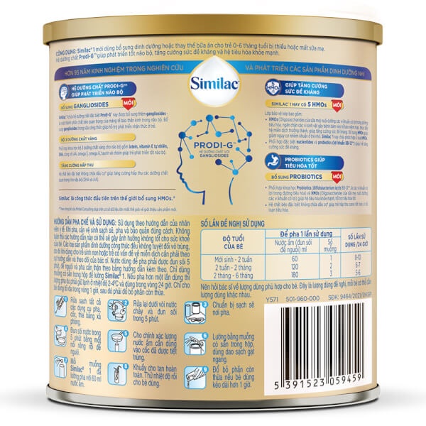 Sữa bột Abbott Similac PRODI-G số 1 900g Mới_Duchuymilk