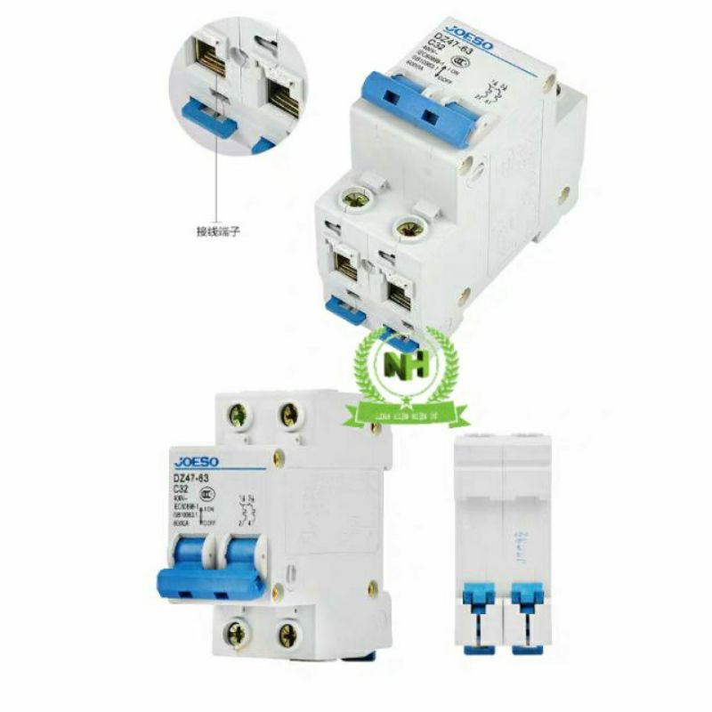 Aptomat JOESO At 2Pha Attomat 2TEP hộ gia đình DZ47-63